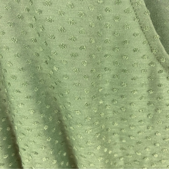 LANE Bryant Sea Spray Swing Flutter-Sleeve Clip Dot Babydoll Top Size 14/16 - Picture 6 of 13